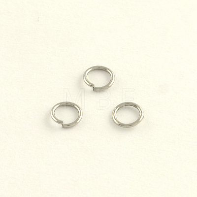 Tarnish Resistant 304 Stainless Steel Open Jump Rings STAS-R065-46-1