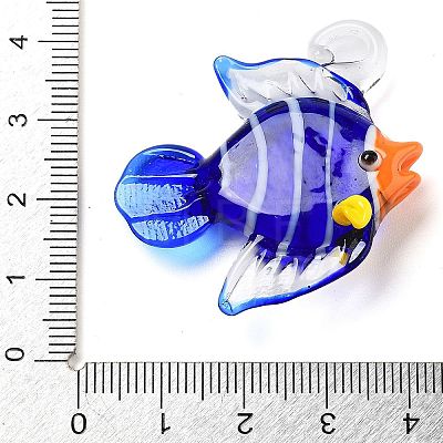 Handmade Lampwork Pendants LAMP-A004-02G-1