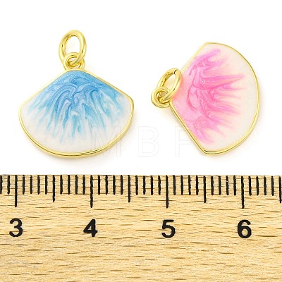 Brass Enamel Pendants KK-S401-11G-1