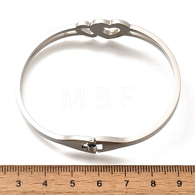 304 Stainless Steel Hinged Bangles for Women BJEW-F474-37P-02-1