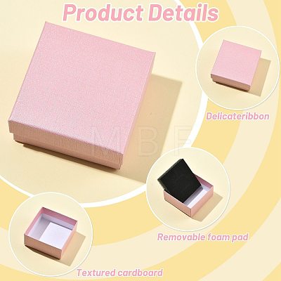12Pcs 6 Colors Cardboard Jewelry Boxes CBOX-FS0001-10-1