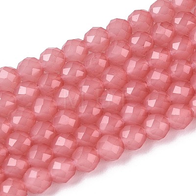 Imitation Jade Glass Beads Strands GLAA-T028-4mm-11B-1