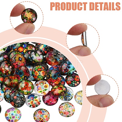 2 Bags Glass Cabochons GGLA-YW0001-25-1