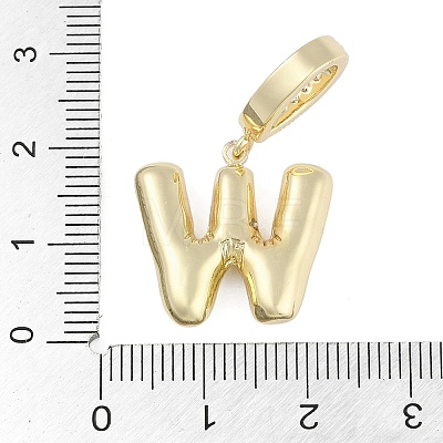 Brass Micro Pave Clear Cubic Zirconia Pendants KK-M289-01W-G-1