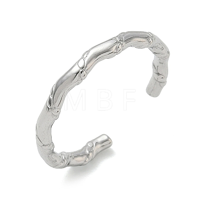 304 Stainless Steel Cuff Open Rings for Women RJEW-L341-07B-P-1