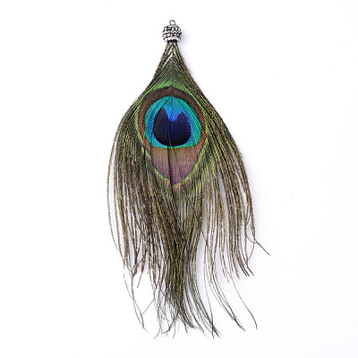 Peacock Feather Pendants RB-T002-05-1
