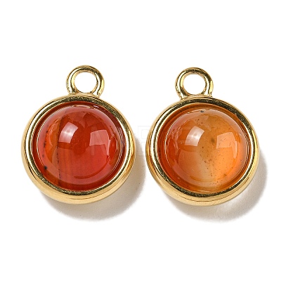 Natural Carnelian(Dyed & Heated) Pendants STAS-L022-398C-G-1