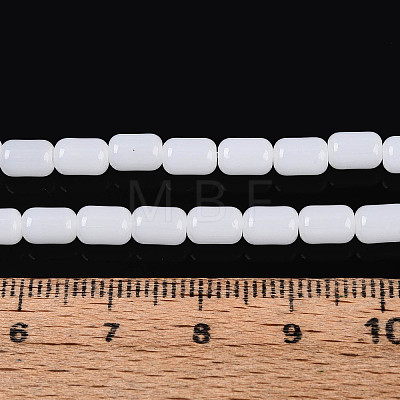 Imitation Jade Glass Beads Strands GLAA-T028-14J-01-1