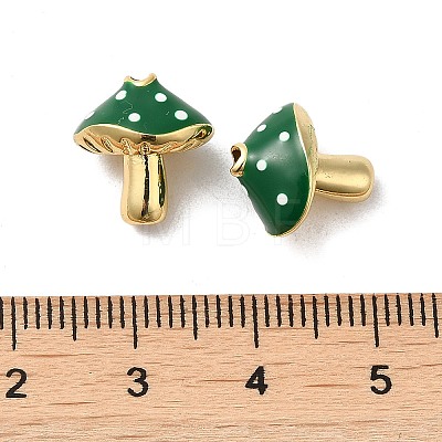 Rack Plating Brass Enamel Beads KK-Q795-05G-1