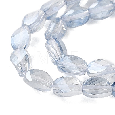 Electroplate Glass Beads Strands EGLA-L045-C-PL03-1