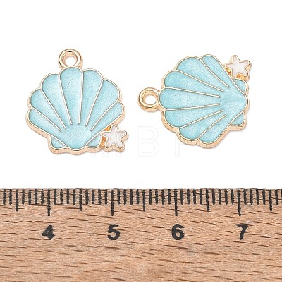 Alloy Enamel Pendants AL-CBAX434-01B-1
