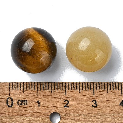 Natural & Synthetic Mixed Gemstone Round Ball Beads G-P519-02-1