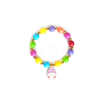 Easter Alloy Enamel Charm Bracelets FS-WG1C163-05-1