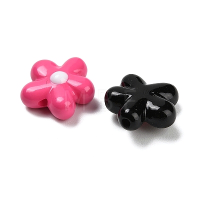 Baking Paint Opaque Acrylic Beads SACR-P035-03-1