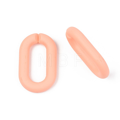 Opaque Spray Painted Acrylic Linking Rings OACR-T024-02-I02-1