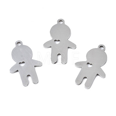 Non-Tarnish 201 Stainless Steel Pendants STAS-T044-268P-1