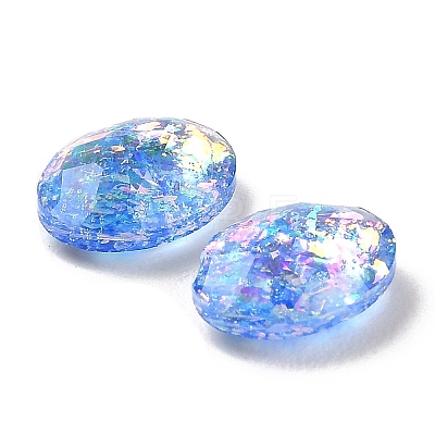 Resin Imitation Opal Cabochons RESI-H148-09-1