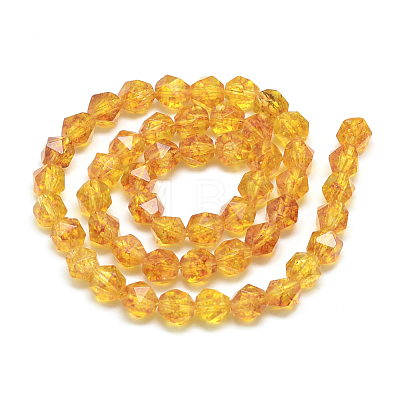 Natural Citrine Beads Strands X-G-S149-09-10mm-1