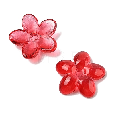 Transparent Spray Paint Glass Beads GLAA-Z011-07J-1