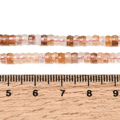 Natural Hematoid Quartz/Ferruginous Quartz Heishi Beads Strands LS-G-A299-A19-01-1