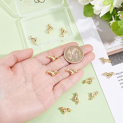 12Pcs Brass Charms KK-BBC0028-31-1