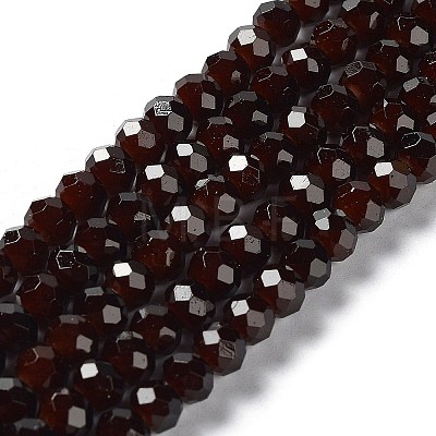 Baking Paint Imitation Jade Glass Bead Strands LS-DGLA-A034-J6MM-A11-1