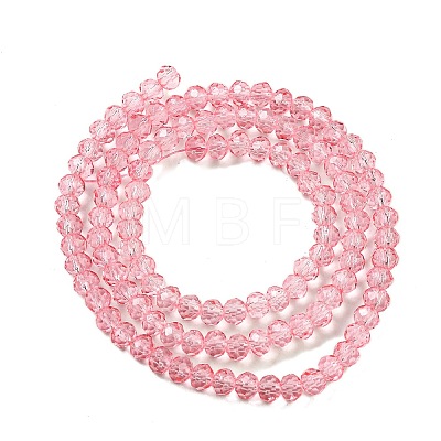 Transparent Baking Paint Glass Beads Strands DGLA-A034-T4mm-D08-1