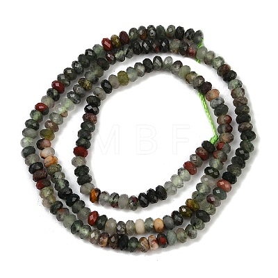 Natural African Bloodstone Beads Strands G-S388-A02-3x4mm-1