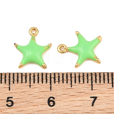 Brass Enamel Pendants KK-CBA3642-03G-05-1