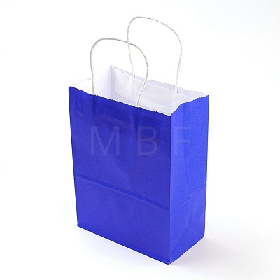 Pure Color Kraft Paper Bags AJEW-G020-B-04-1
