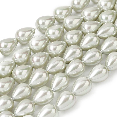 Electroplate Opaque Glass Imitation Pearl Beads Strands EGLA-H113-09B-03-1