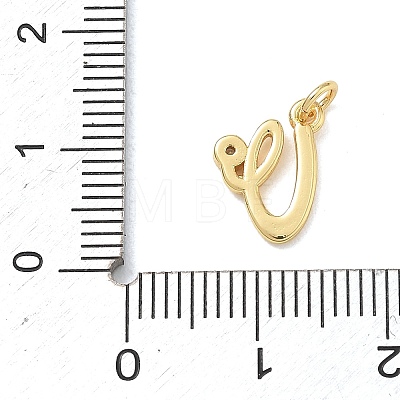 Brass Micro Pave Clear Cubic Zirconia Charms KK-D289-66G-V-1