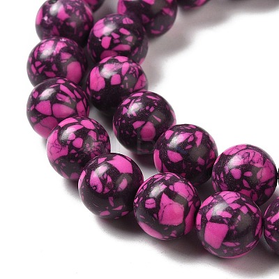 Synthetic Gemstone Dyed Beads Strands G-P507-03B-11-1