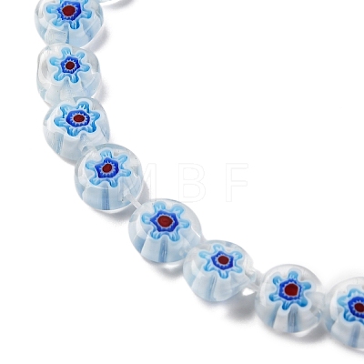 Handmade Millefiori Lampwork Beads Strands LAMP-G164-12J-1