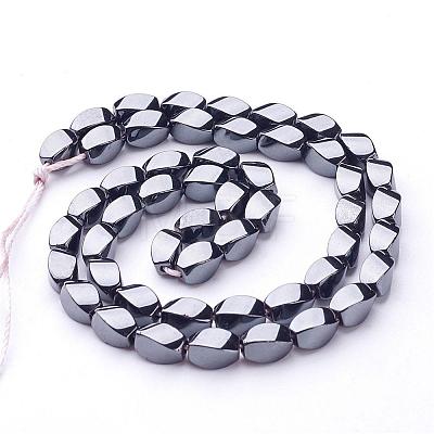 Non-Magnetic Synthetic Hematite Beads Strands G-E001-4-8x5mm-1