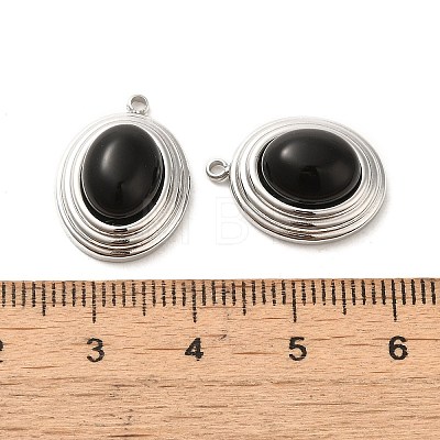 Natural Black Onyx(Dyed & Heated) Pendants STAS-L025-006P-03-1