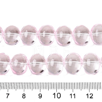 Transparent Electroplate Glass Beads Strands EGLA-N012-06F-1