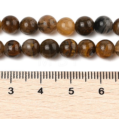 Natural Yellow Tiger Eye Beads Strands G-H238-6mm-1