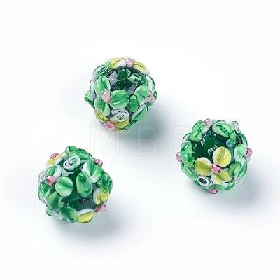 Handmade Bumpy Lampwork Beads LS-LAMP-E021-07E-1