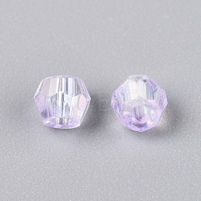 Transparent Spray Painted Glass Beads LS-EGLA-N018-4mm-02-1