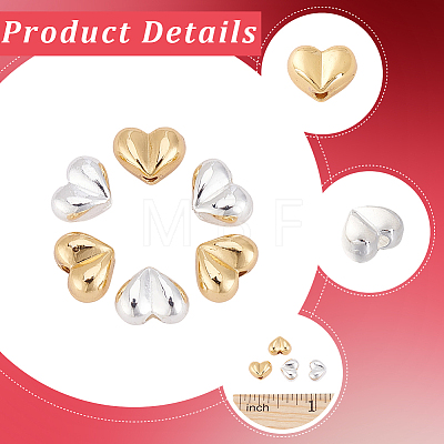 30Pcs 2 Colors Alloy Beads FIND-BBC0005-17-1