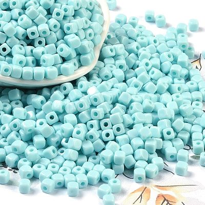 Opaque Acrylic Beads OACR-B025-06G-1