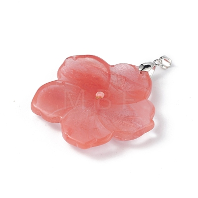 Watermelon Stone Glass Big Pendants G-B040-01P-14-1