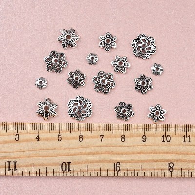 Tibetan Style Alloy Bead Caps PALLOY-JP0005-08AS-1