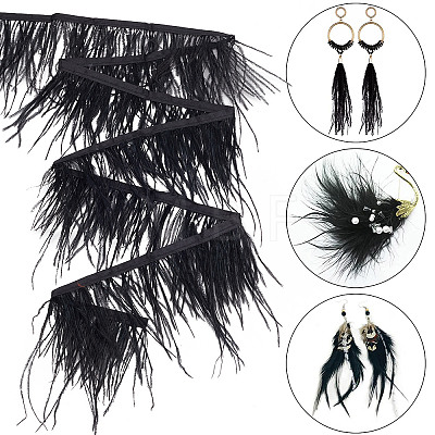 Gorgecraft 2M Fashion Ostrich Feather Cloth Strand Costume Accessories FIND-GF0004-66A-1