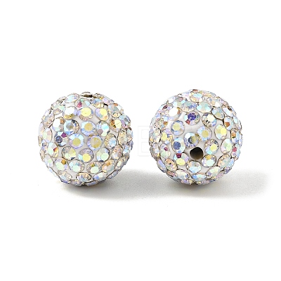 Pave Disco Ball Beads RB-Q195-14mm-AB-1