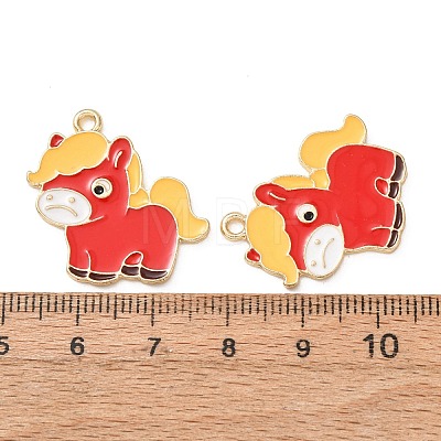 Alloy Enamel Pendants AL-CBA5FAE-02G-H-1