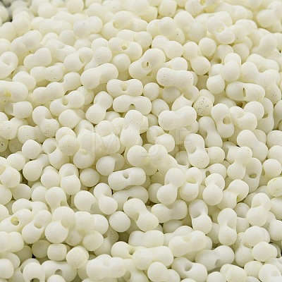 Macaron Color Opaque Frosted Glass Seed Beads SEED-K009-12B-16-1