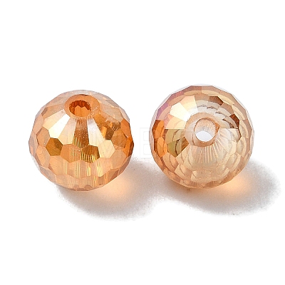 Full Rainbow Plated Glass Beads EGLA-P059-02A-FR01-1