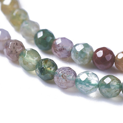 Natural Indian Agate Bead Strands X-G-A129-2mm-03-1